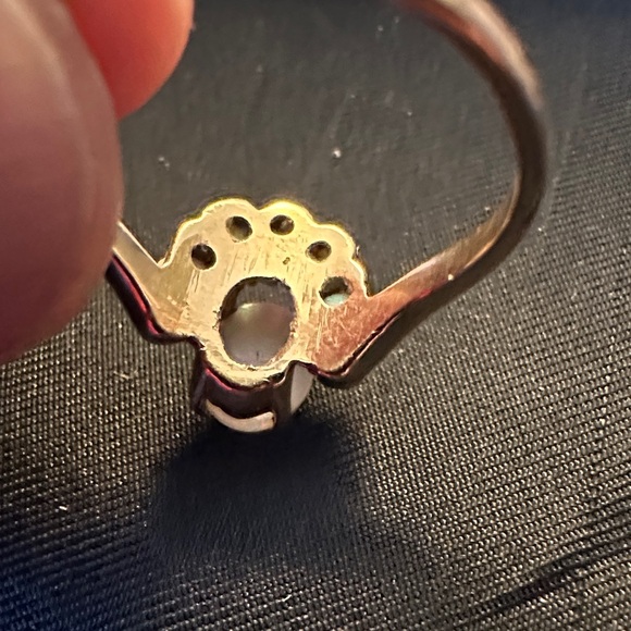 Vintage Gold Ring Lot – 14K Opal Cluster & Cameo Ring Estate Jewelry - Picture 6 of 13